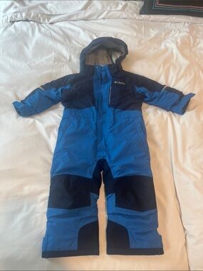 Columbia Blue Two-Tone Kids Insulated Snow Suit 3T